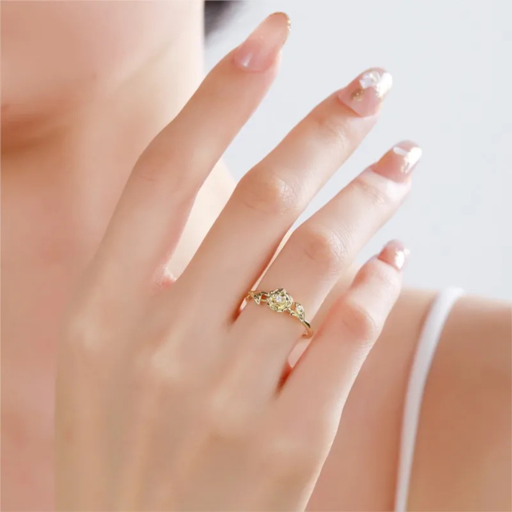 ANILLO FLOR DE NACIMIENTO (AJUSTABLE)