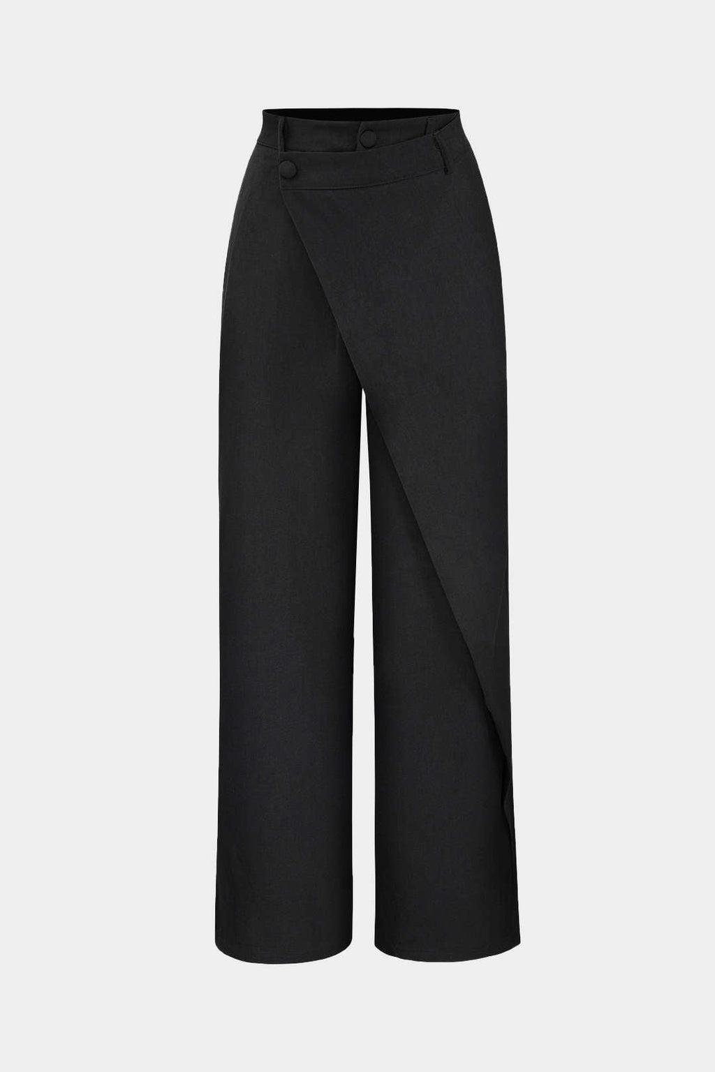 Paloma Pantalones Rectos con Drapado Moderno