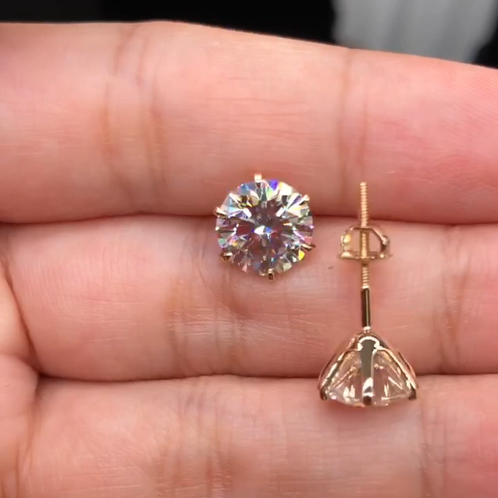 Pendientes Elegantes Tera de Oro Blanco
