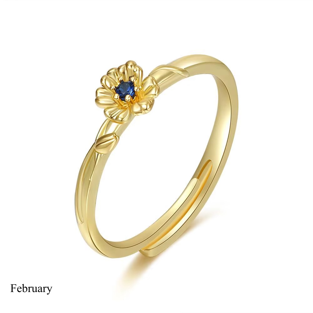 ANILLO FLOR DE NACIMIENTO (AJUSTABLE)