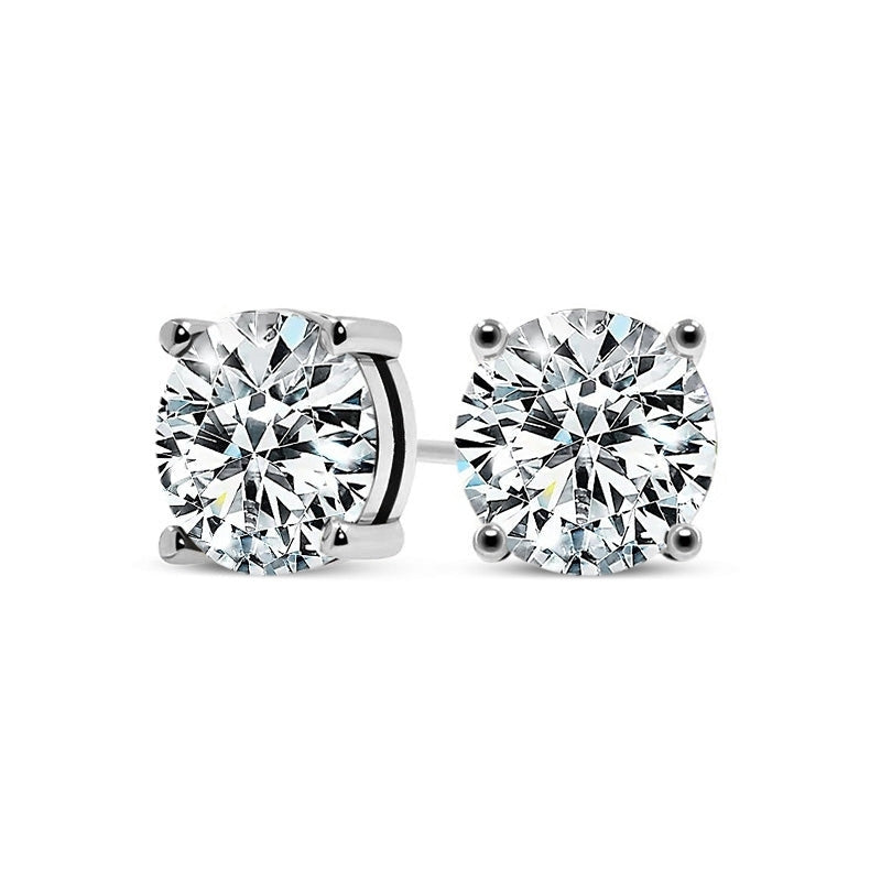 Pendientes Elegantes Tera de Oro Blanco