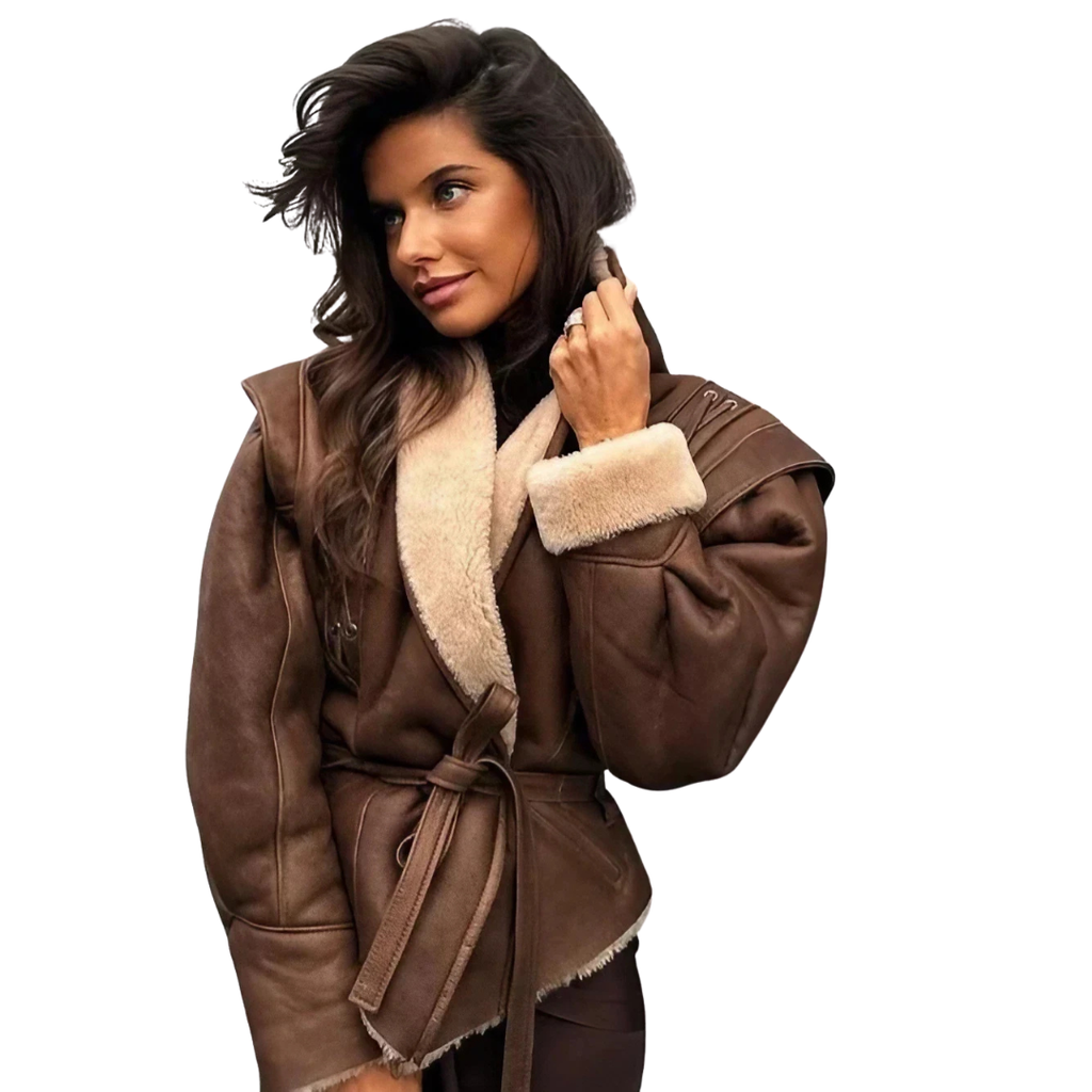 Marbella Chaqueta con efecto pelo