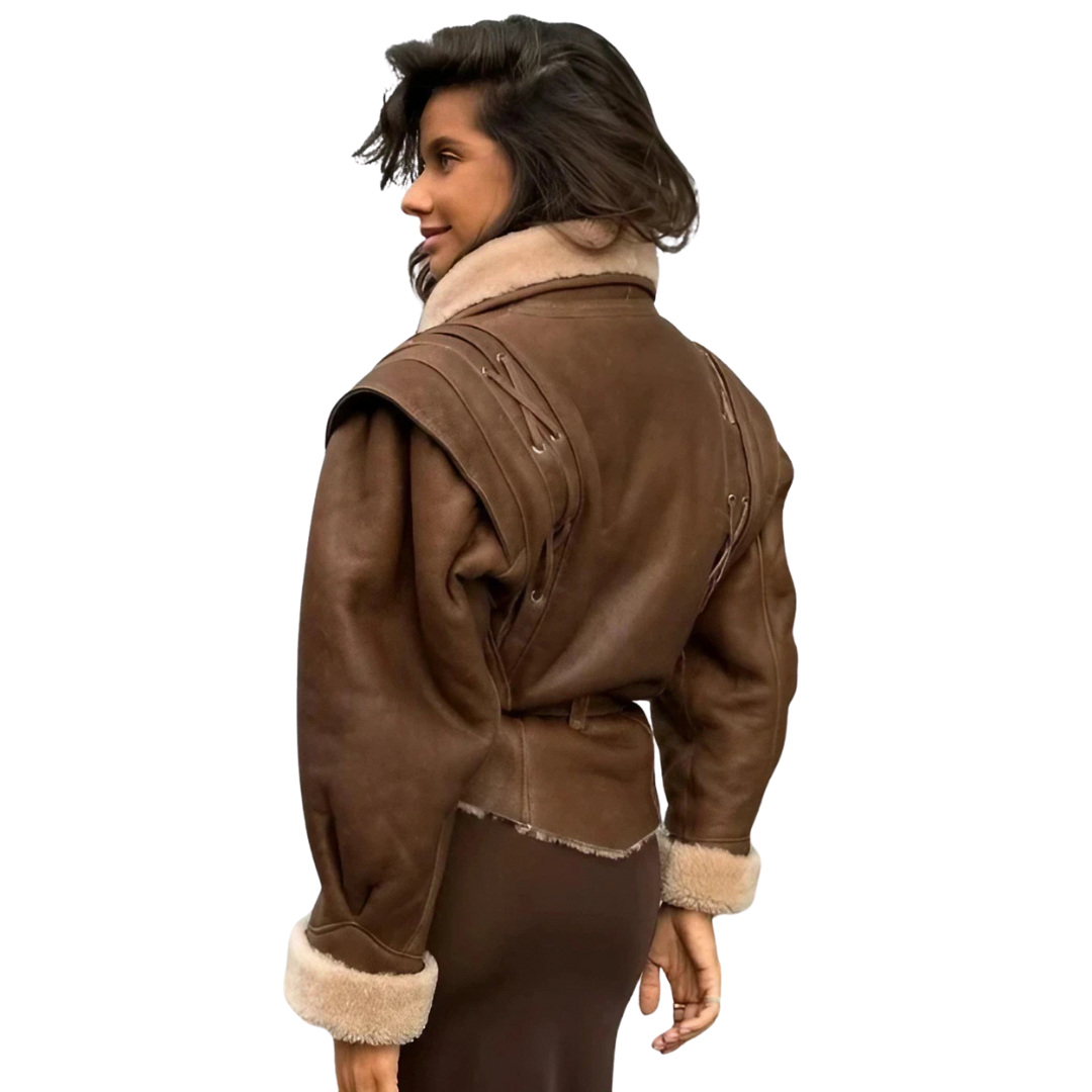 Marbella Chaqueta con efecto pelo