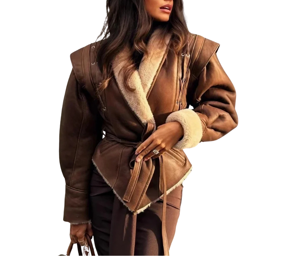 Marbella Chaqueta con efecto pelo