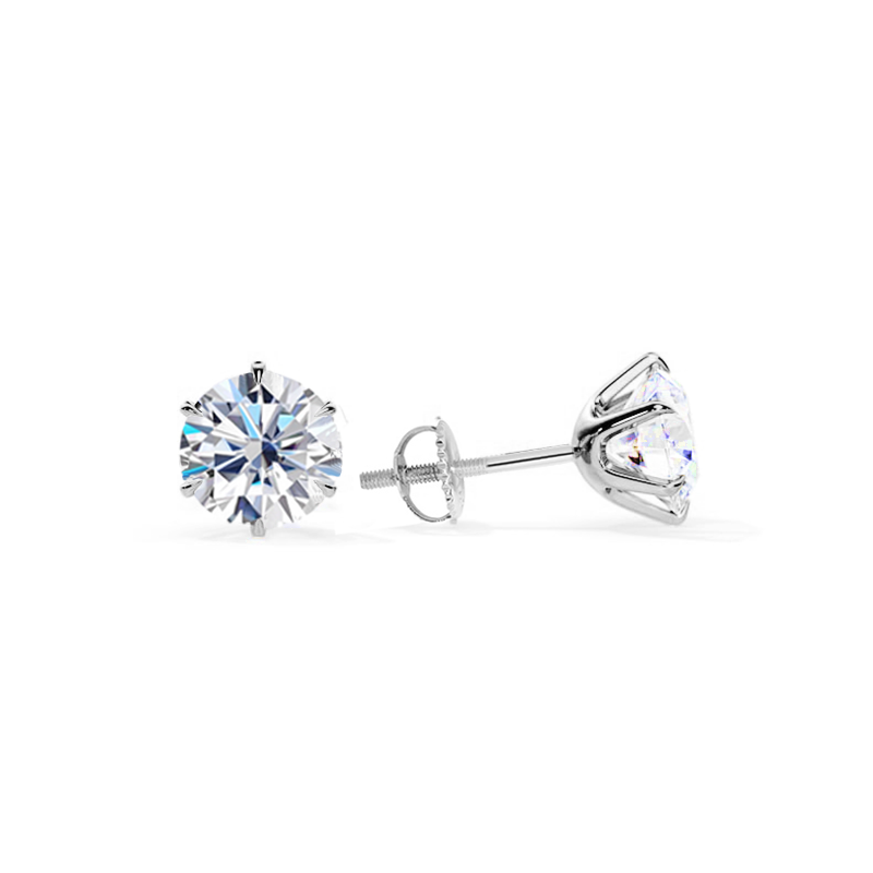 Pendientes Elegantes Tera de Oro Blanco