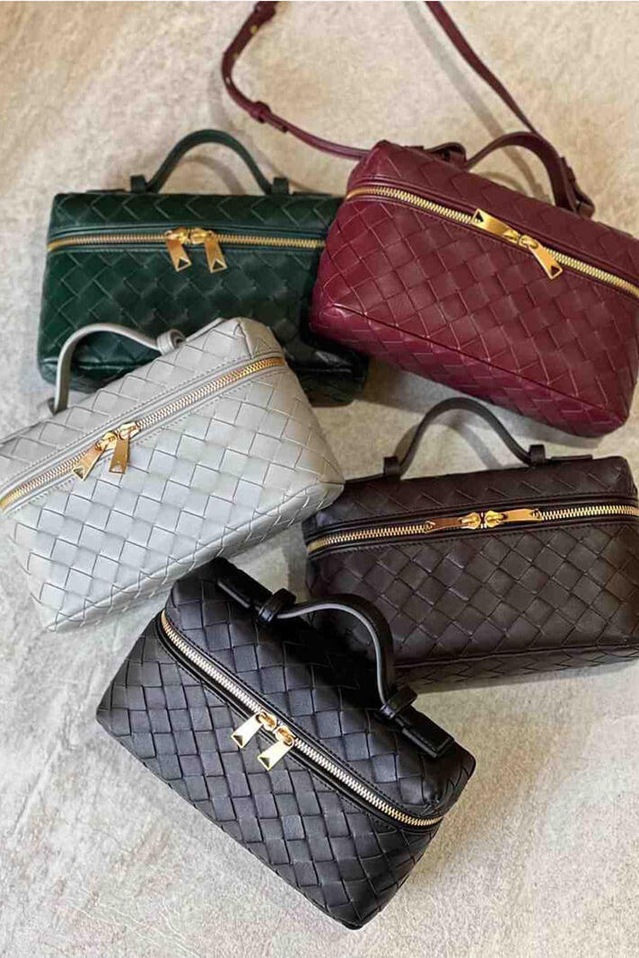 Milla Bolso Mini Woven con Accesorios Dorados