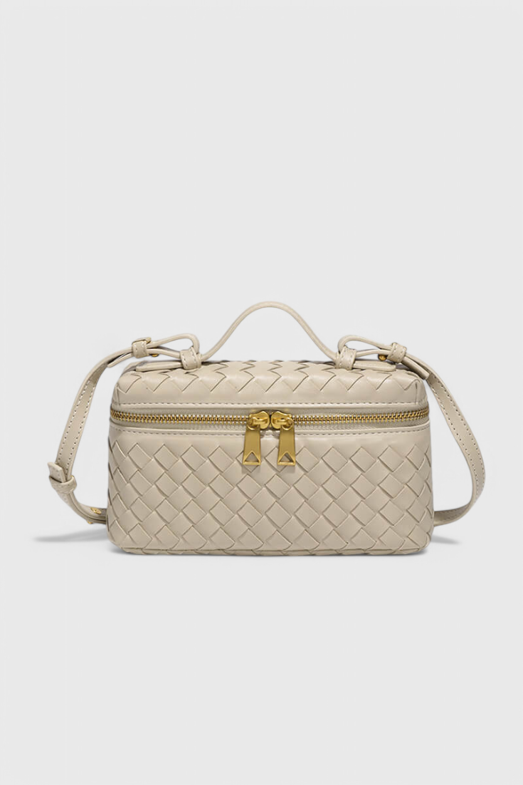 Milla Bolso Mini Woven con Accesorios Dorados