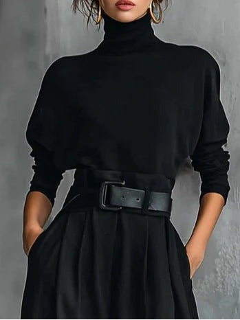 Julia Conjunto de cuello alto y pantalón recto