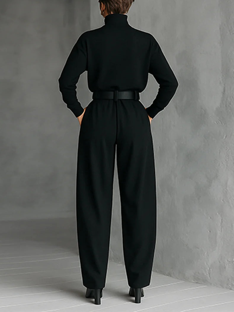 Julia Conjunto de cuello alto y pantalón recto