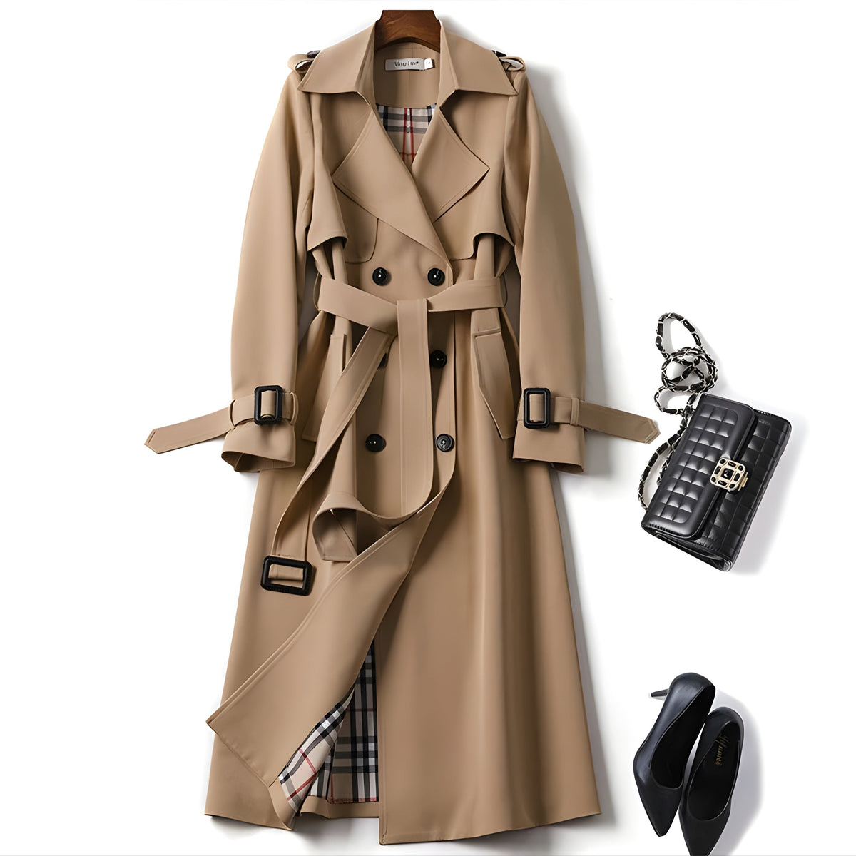 Gabardina elegante y a la moda