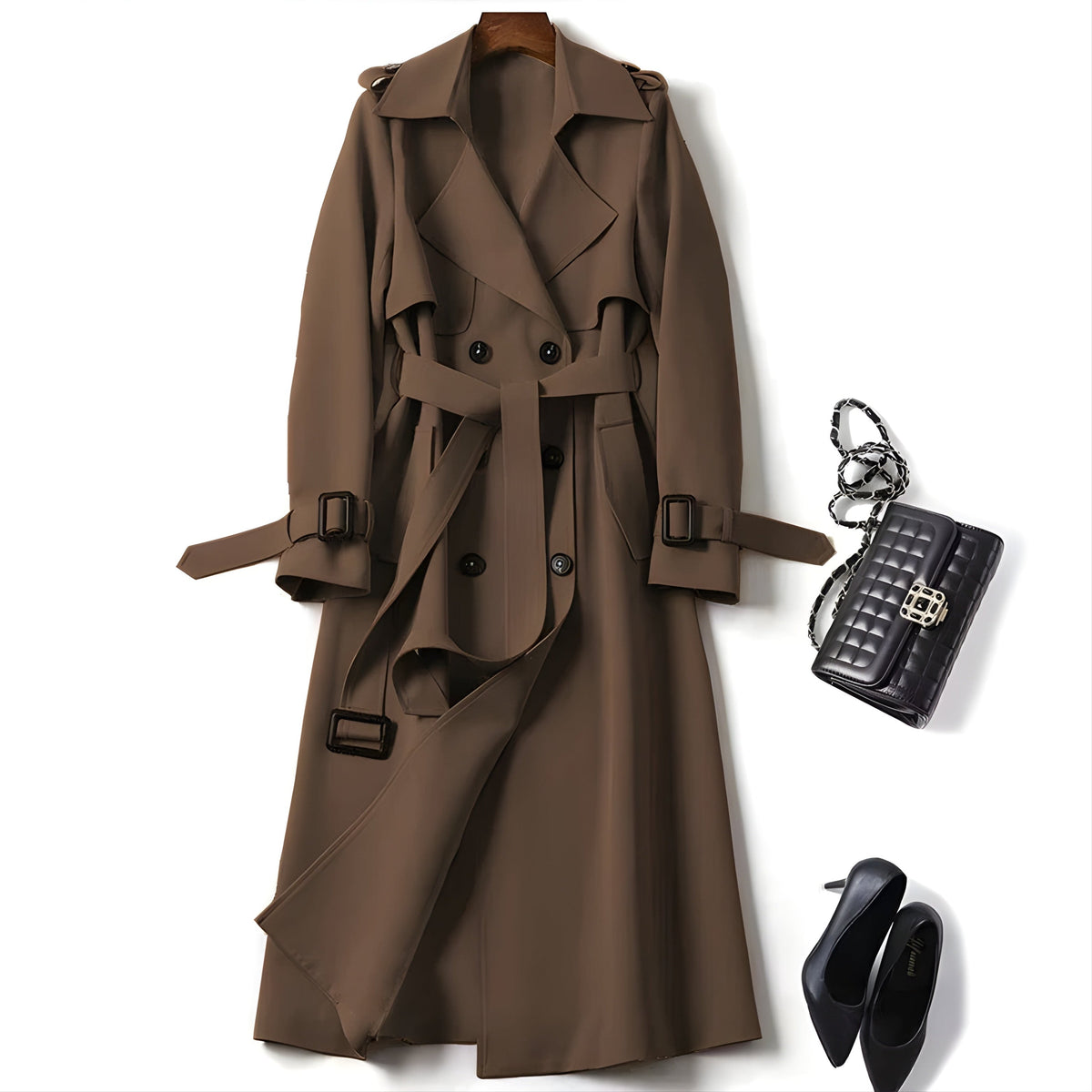 Gabardina elegante y a la moda
