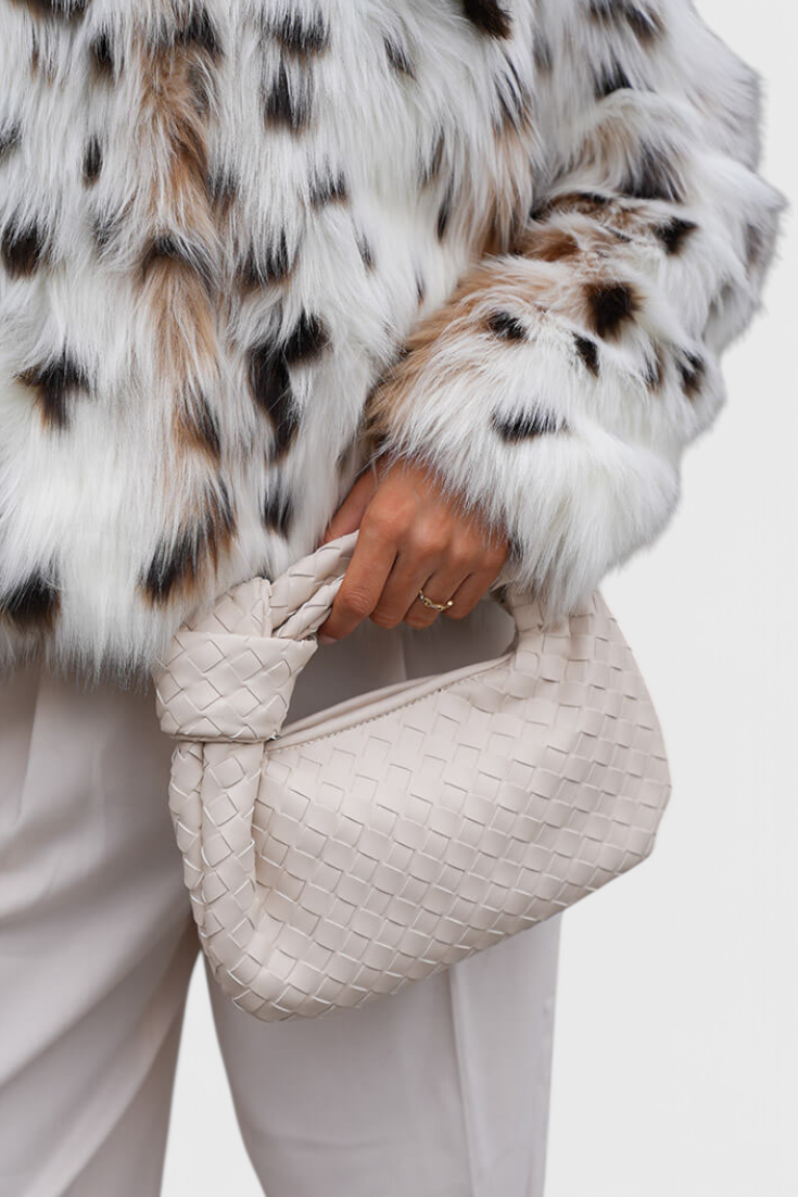 Sage Bolso Satchel Mini Woven