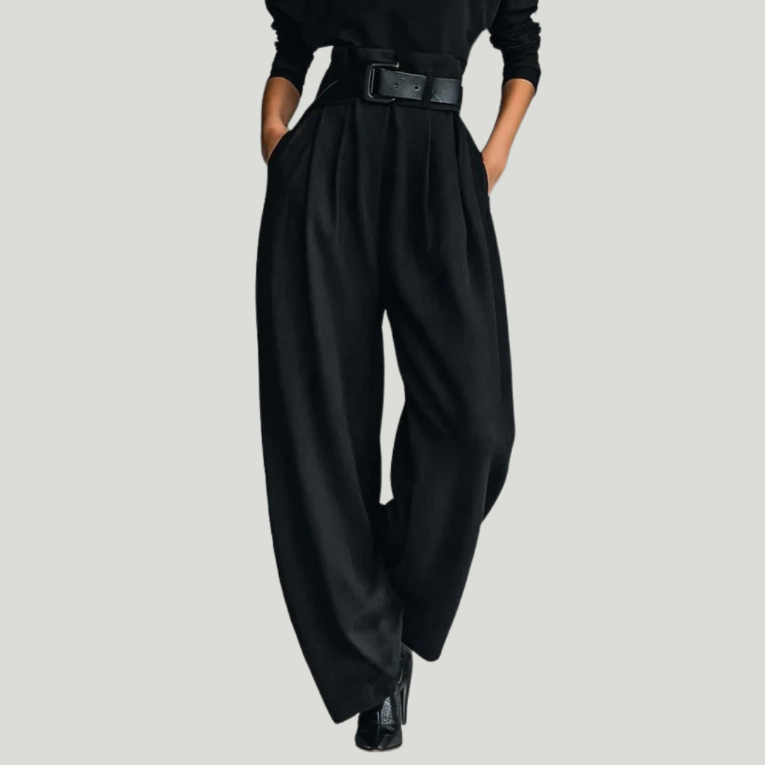Julia Conjunto de cuello alto y pantalón recto