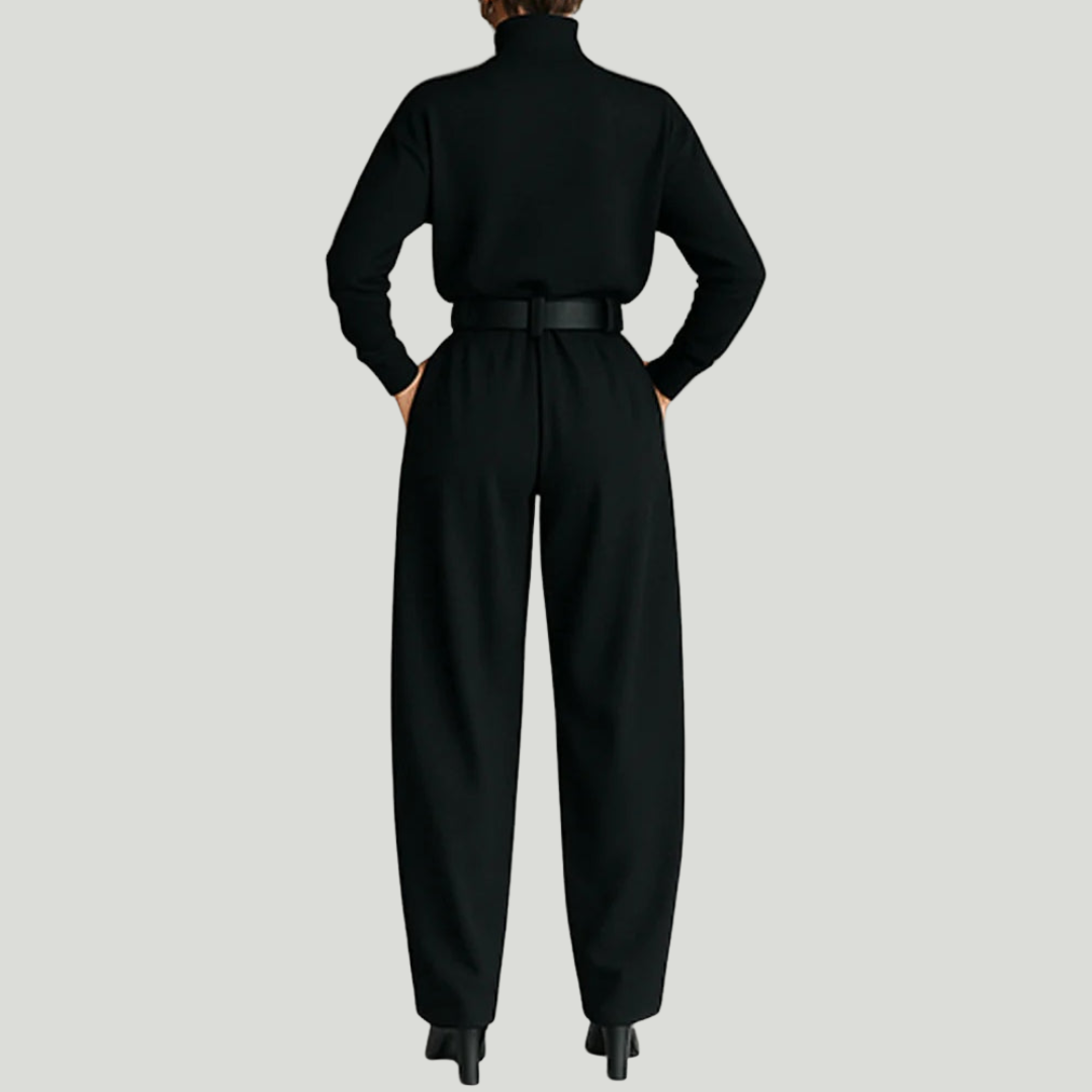 Julia Conjunto de cuello alto y pantalón recto