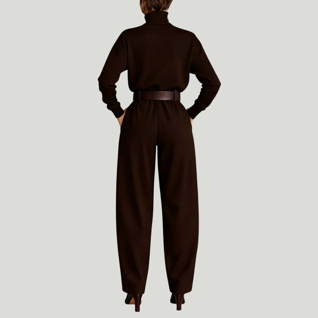 Julia Conjunto de cuello alto y pantalón recto