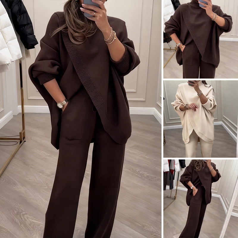 Conjunto Oversize Asimétrico de Punto - Máximo confort
