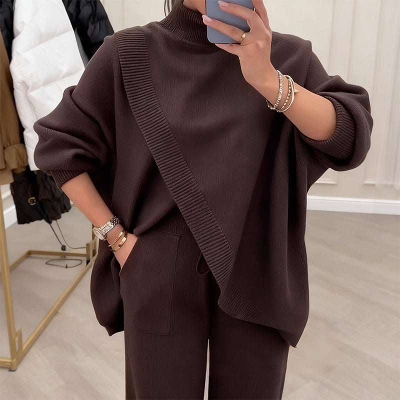 Conjunto Oversize Asimétrico de Punto - Máximo confort
