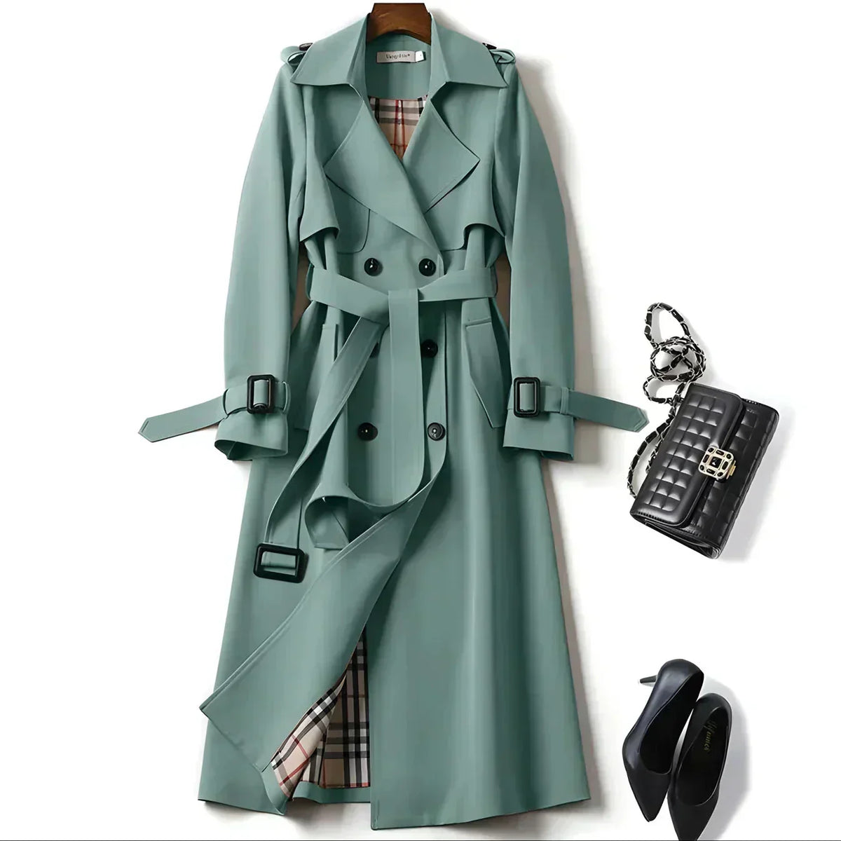 Gabardina elegante y a la moda